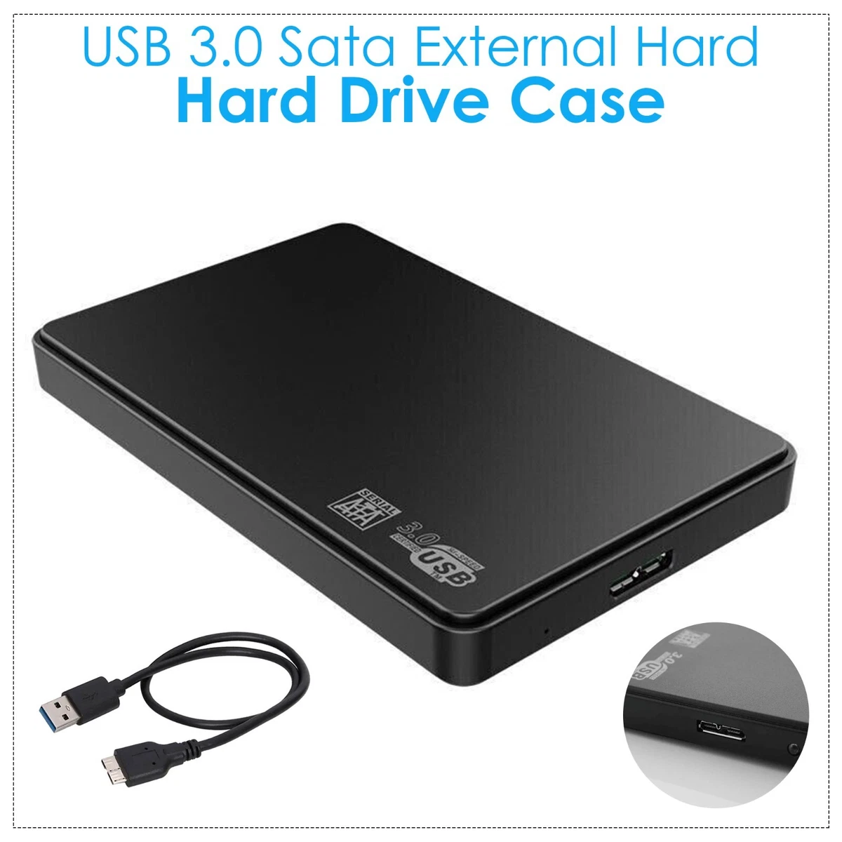 UNYKAch UK 25303 2.5 Enclosure HDD Nero