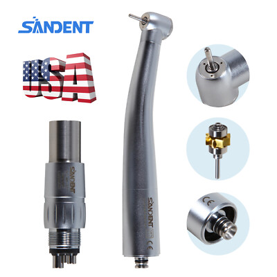 SANDENT Dental High Speed Turbine Handpiece /4 Hole Quick Coupler fit NSK sa