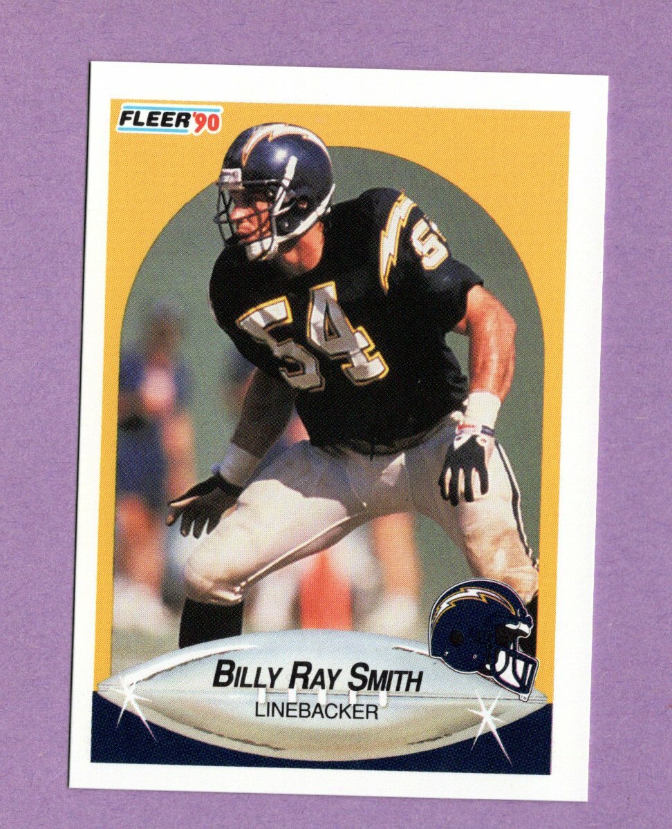 1990 Fleer   #313   Billy Ray Smith   Chargers 