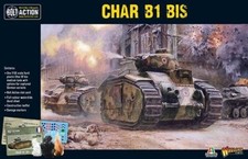 Bolt Action German and French Char B1 bis Tank Warlord Games 28mm WW2