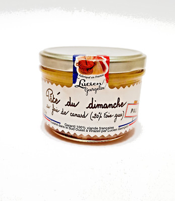 Foie Gras Pâté du dimanche Sonntags Pastete 200g 20% Foie Gras Lucien Georgelin