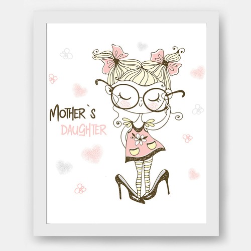 Fashion girl prints, Little fashionista girls room wall prints, girls room decor - Picture 10 of 10