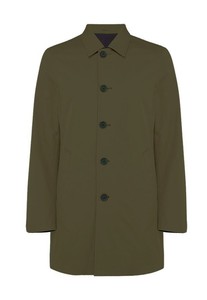 button up raincoat