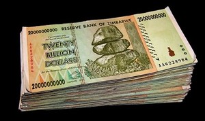 30 pcs x Zimbabwe 20 Billion Dollar banknotes- paper money currency