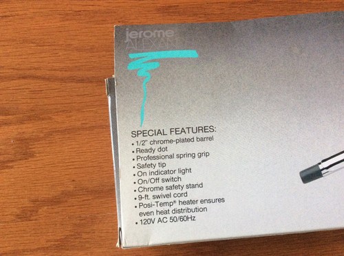 Jerome Alexander Euro Profession Hair Lockenstab Chrome Barrel Beach Wave 1/2" - Bild 4 von 7