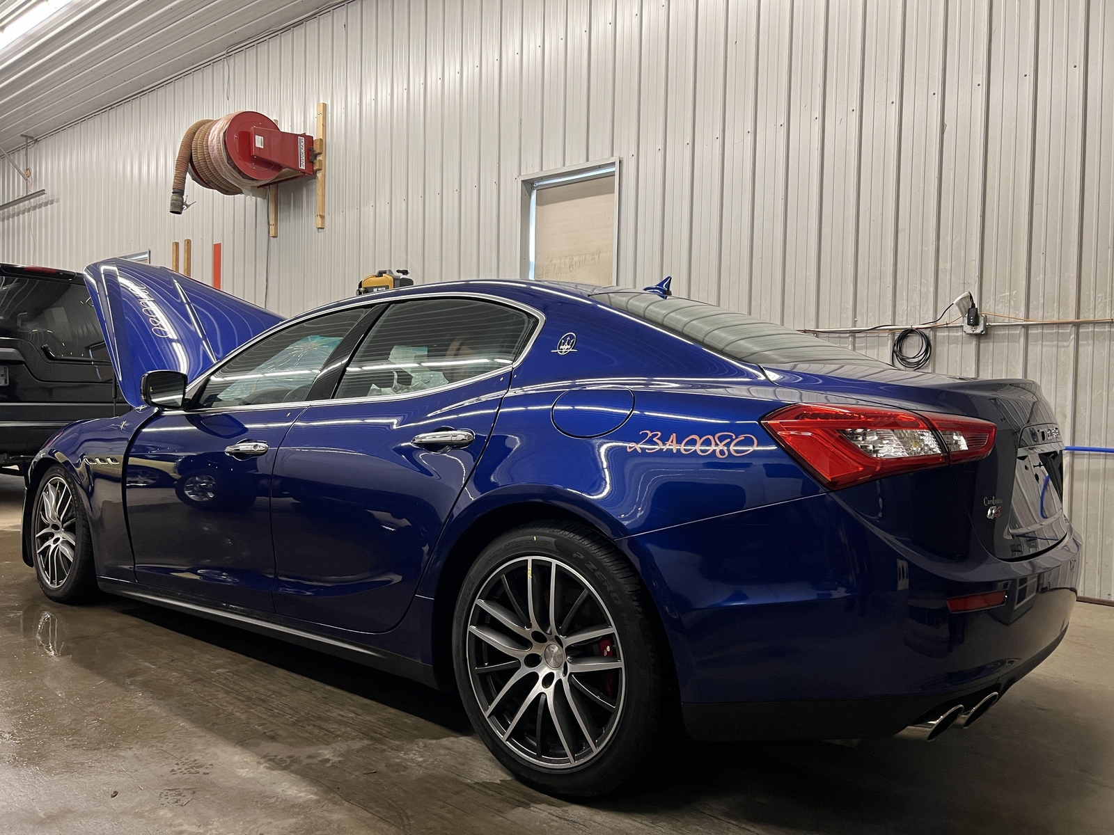 15 MASERATI GHIBLI DRIVER LEFT REAR SIDE DOOR GLASS WINDOW ONLY