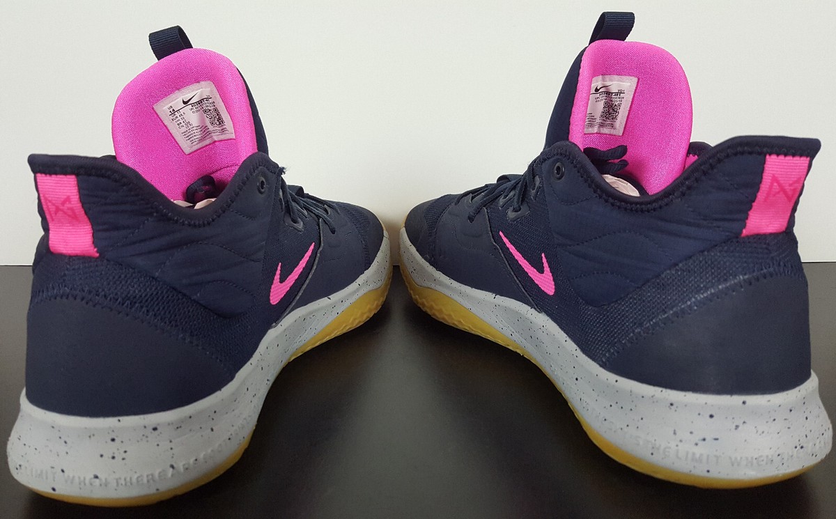 NIKE PG 3 PAUL GEORGE WORN PE BASKETBALL SHOES BLUE RARE AO2607
