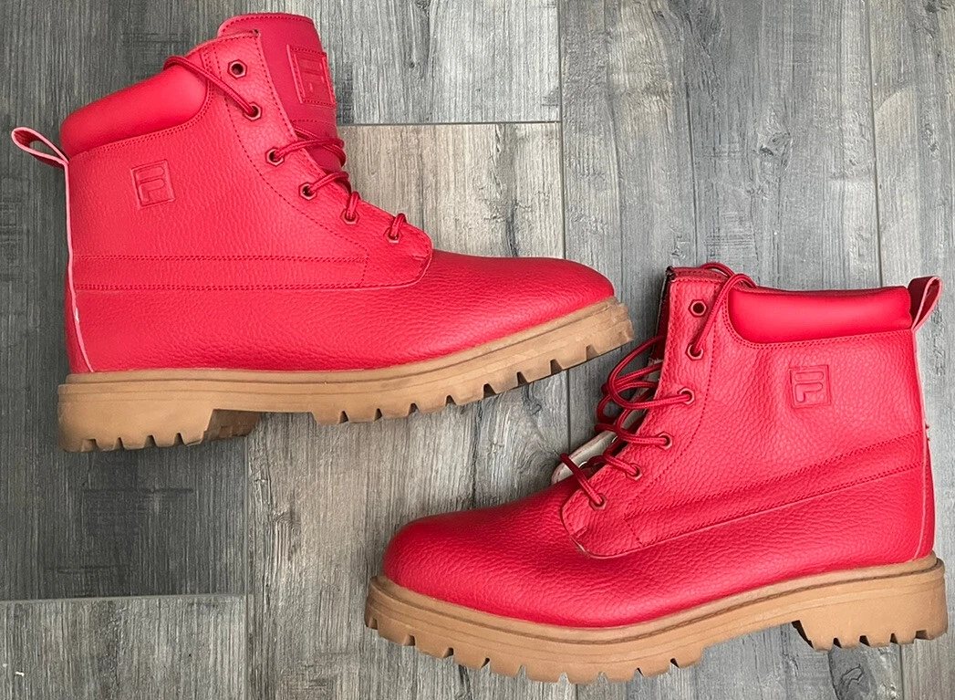 Fila clearance red boots