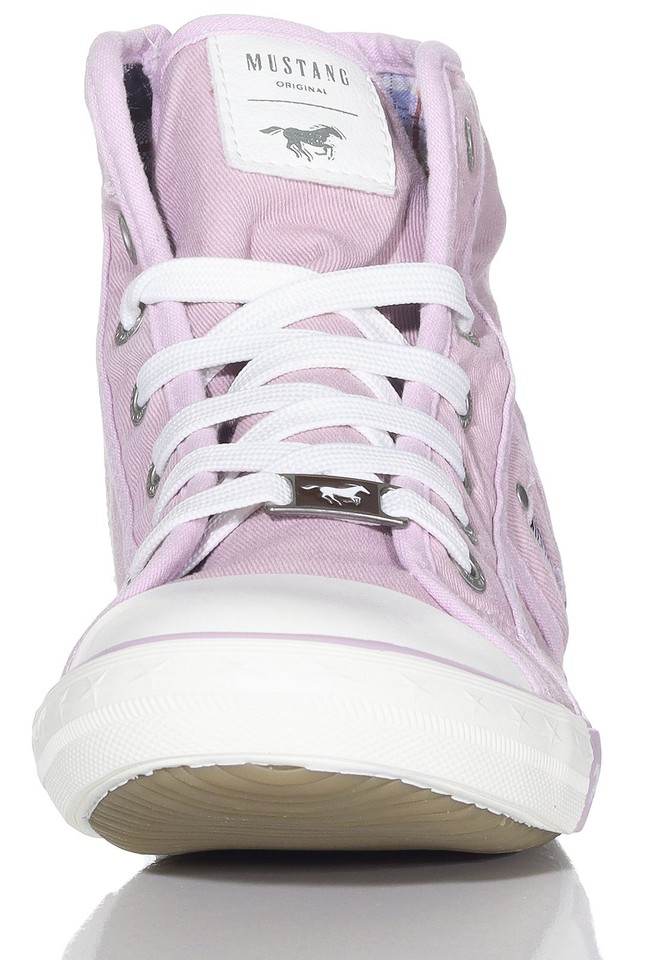 Mustang Mintgroene Geweven Sneaker Green Dames
