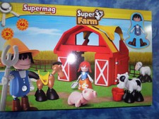 Bauernhof / Farm von Supermag mit 2 Zusatz Kartons für Kinder ab 2 Jahren NEU!!