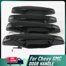 4 PCS Exterior Door Handle Front Rear Fits 2007-2014 Chevy Silverado GMC Sierra