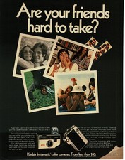 1970 KODAK Instamatic 134 pocket camera M24 Movie camera Vintage Print Ad 2