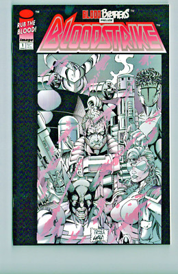 BLOODSTRIKE #1 IMAGE COMICS 1993 NM+ LIEFELD CO-PLOTS DAN FRAGA 1st APPEARANCE