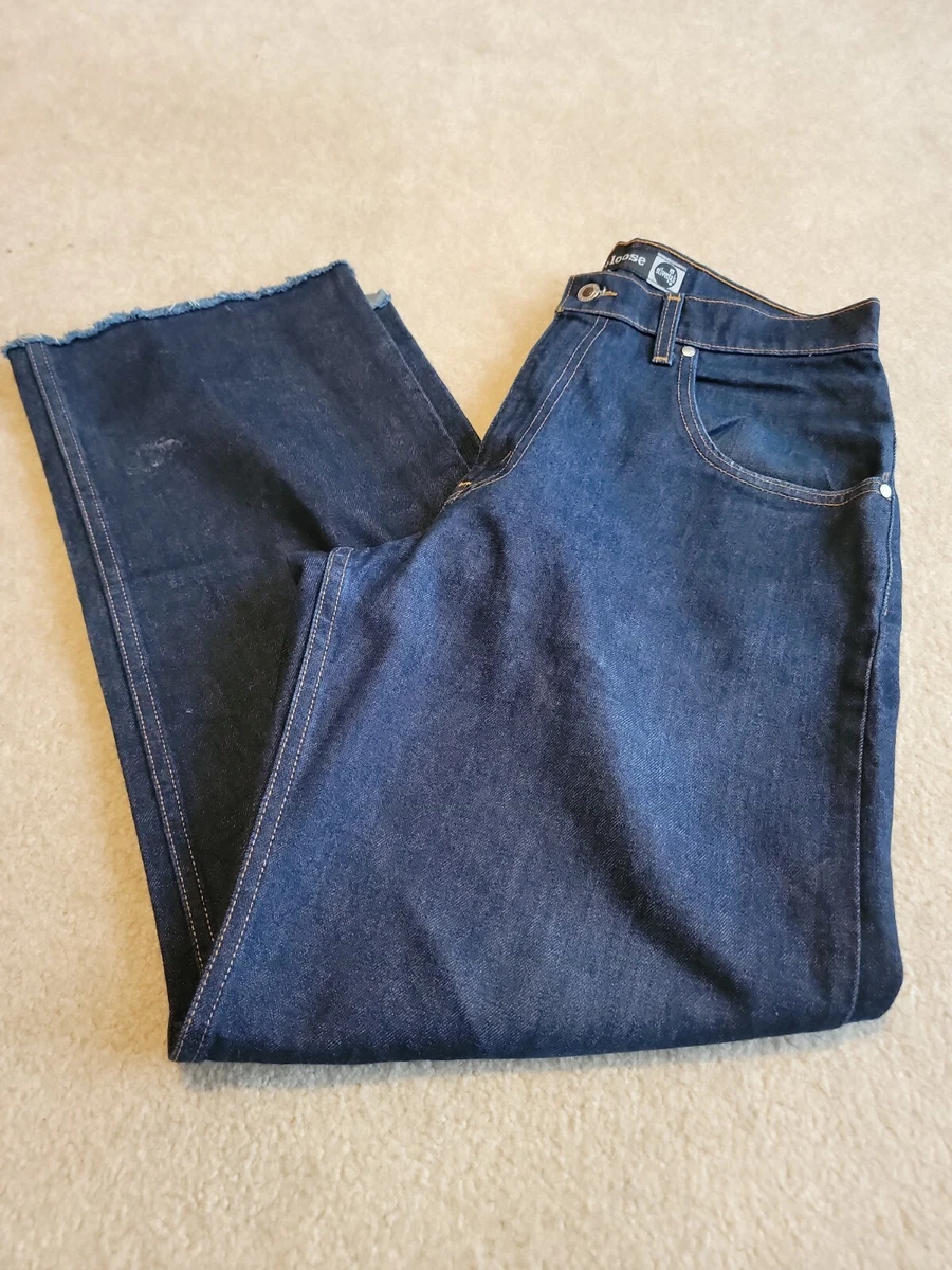 VTG 90s Levis Silver Tab Straight Loose Fit 34x31 USA Medium Wash 