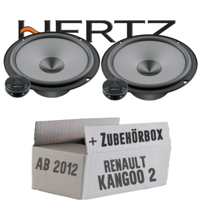 Hertz Lautsprecher für Renault Kangoo 2 Front Auto Einbauset vorne Front System