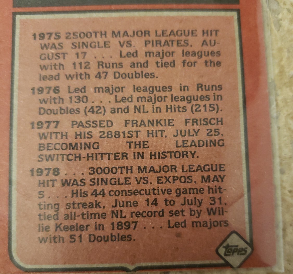 Topps Error Baseball Card Pete Rose Miscut eBay