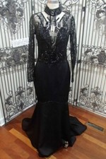 F56 REGIN 5117 SZ 10 BLACK 695 3698V80 FORMAL BRIDESMAIDS GOWN DRESS
