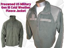 Used Military Foliage Green Peckham Polartec Gen III Fleece Jacket Top Md/Reg