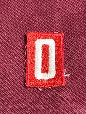 BSA Boy Scout of America Red White Troop Pack Number Patch Insignia 0 Numeral