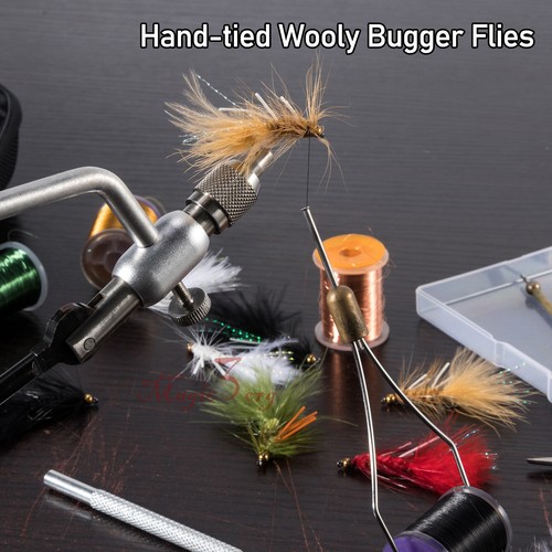 15 pz mosche da pesca a mosca in lana bugger per trota basso salmone streamer mosche bagnate - Foto 6 di 8