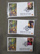 X-Men 1995 Postage Stamps Rare Official First Day of Issue Gambit Bishop Prof X