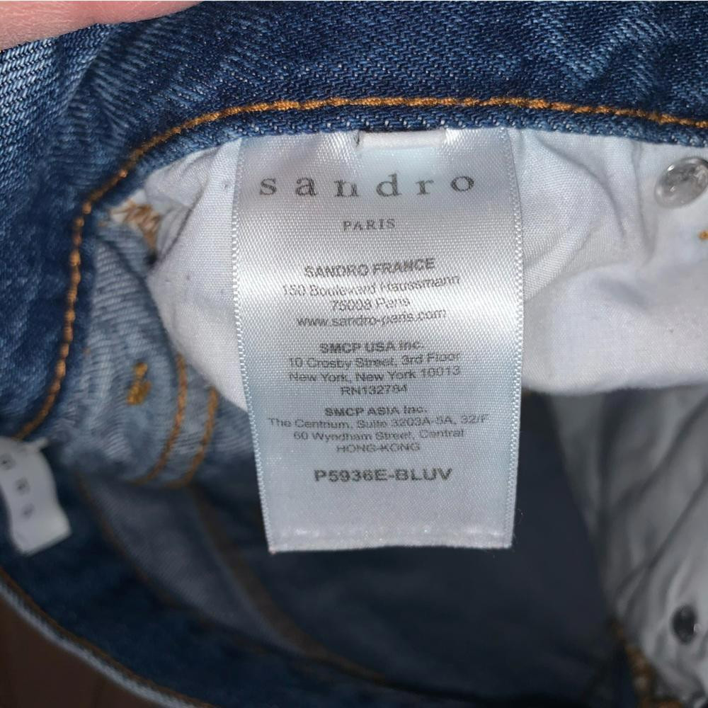 Sandro Patchwork Distressed Jeans EUC - image 9