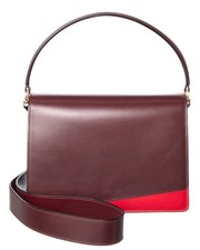 Valextra Swing Leather Shoulder Bag Women's Red