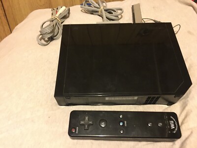 BLACK NINTENDO WII PLEASE READ DESCRIPTION BEFORE BUYING | eBay