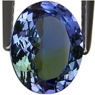 2.28 Ct A Natural D Block Tanzanite Light Violet Green Oval Cut — photo 2