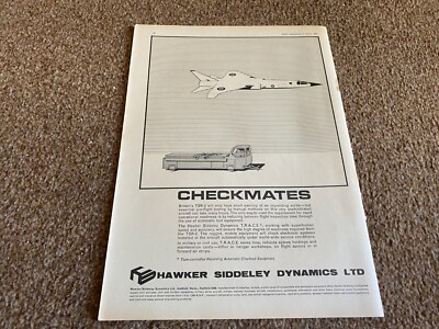 FABK27 WERBUNG 11X8 HAWKER SIDDELEY DYNAMICS LTD - CHECKMATES