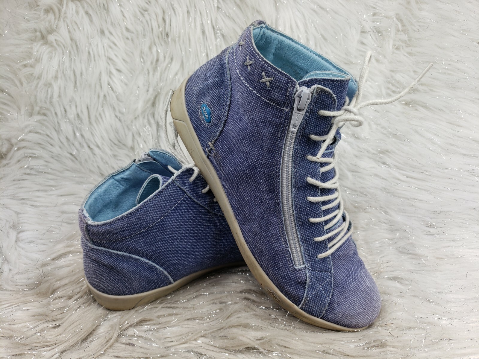 CLOUD Purple Casual Sneakers Size EUR 39 Comfortable Lightweight