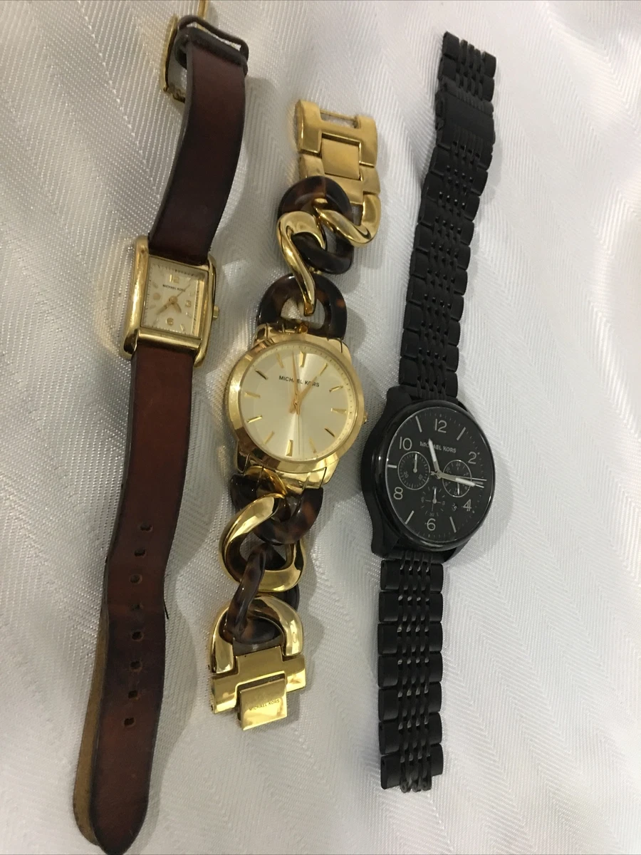 Michael Kors Womens Watch Lot MK2258 MK4279 MK8640 for parts or