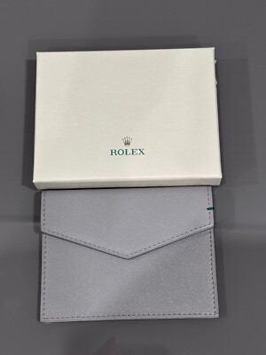 ROLEX カードケース Official Rolex Novelty Credit Card Billfold Holder Brown Leather