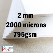 A4 A3 A2 CARD SHEETS BOARD 2mm THICK PAPER MOUNT MODEL ART CRAFT KRAFT CARDBOARD