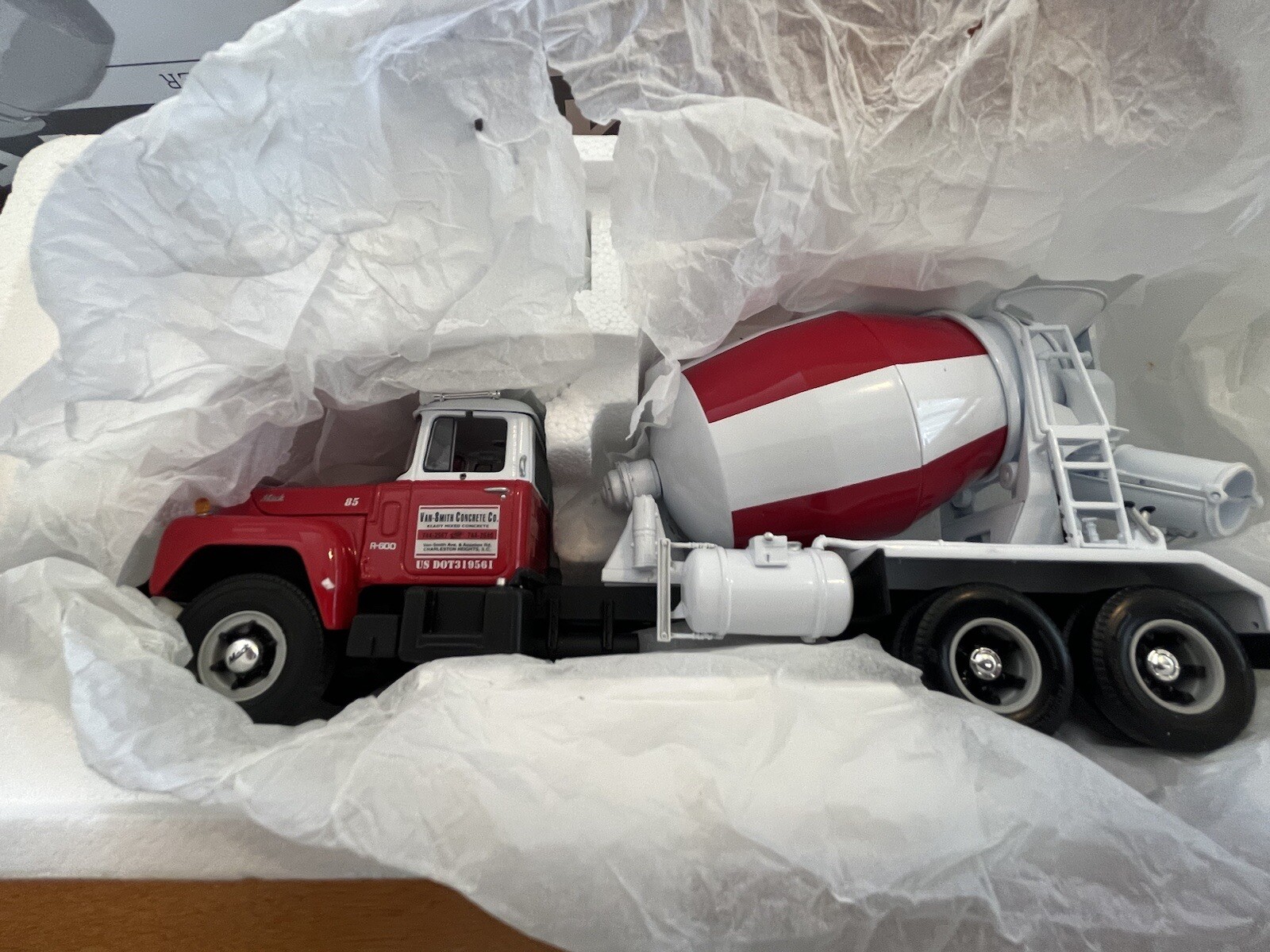 First Gear 1/34 standard mixer Van Smith Concrete eBay