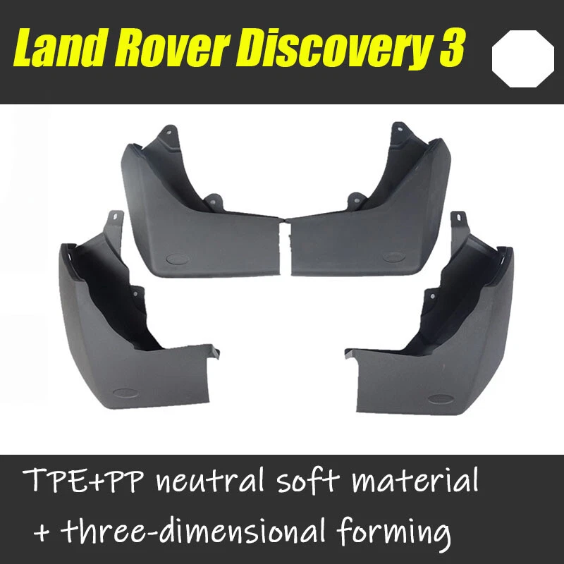 Mud Flaps Splash Guards Fender For Land Rover Discovery 3 4Pcs Side Mud Guards - Image 2 of 4