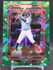 2023 Panini Prizm Green Cracked Ice Arol Vera #62 Los Angeles