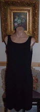BNWT Beautiful Designer ST. JOHN COUTURE Ladies Black Wool Sleeveless  Dress 10