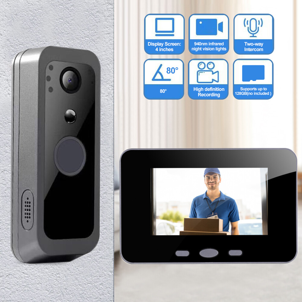 Intelligent Wireless Smart Visual Doorbell Camera Way Intercom