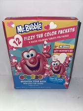 Mr. Bubble Fizzy Tub Color 12 Packets. New in Box