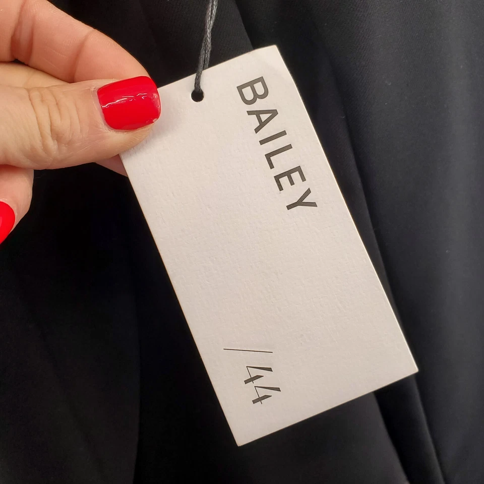 Chaqueta Bailey 44 para mujer XS Blazer recortado espalda a ganchillo negra nueva con etiquetas Foto 4 de 4