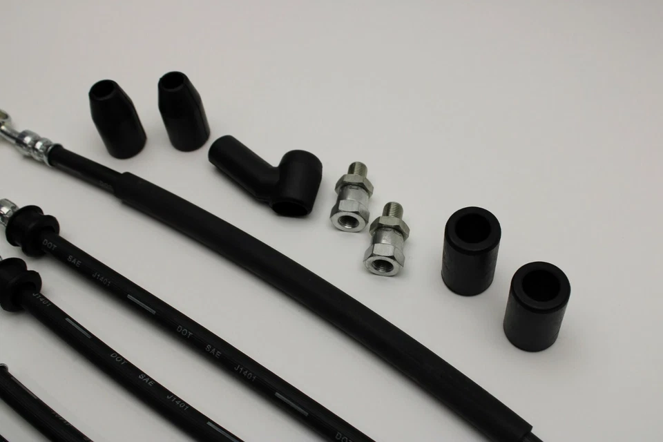 Suzuki GT750 Front Brake Hoses & Bracket Mounting Kit 16 Pcs L M B A Model C5-08 - Image 4 of 4