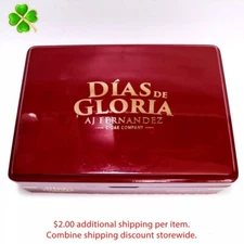 Dias De Gloria Gordos Empty Wood Cigar Box 10.25" x 7.25" x 2.5"