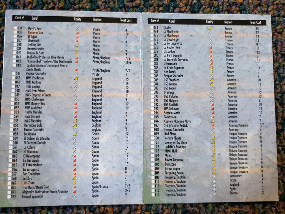 Wizkids Pirates CSG Singles - Mysterious Island - Image 3 of 4