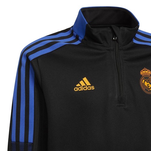adidas Real Madrid Training Top Youth - 1/4 Zip Top Kids - Black Friday Sale - Picture 3 of 4