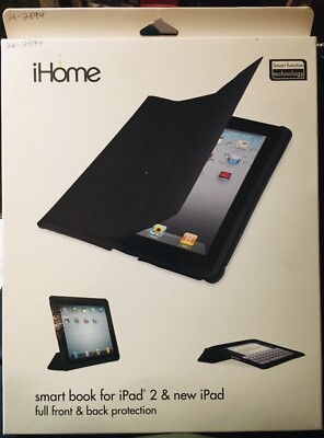 iHome Smart Book for iPad 2 & New iPad - Black / IH-IP1103B