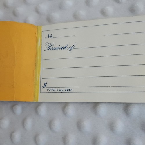 Vintage Geld Quittungen Buch Tops Formular 3251 Made in USA Booklet Banking Nerdcore - Bild 4 von 13