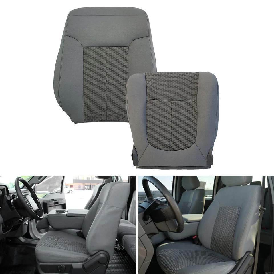 2011-2016 For Ford F250 F350 F450 Super Duty XLT Driver Side Cloth Seat Cover Foto 3 de 4
