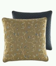 NWT 2 Croscill Orleans Reversible Euro Pillow Sham Pair 26 X 26 FREE SHIPPING