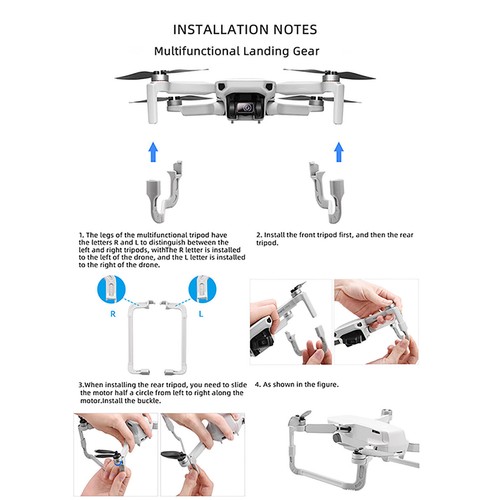 Landing Gear Kits For DJI Mavic Mini 2 Accessories Safety Height Extender Gear - Picture 10 of 10